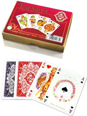 Immagine prodotto di Piatnik Karty Luxury: 2 mazzi di carte