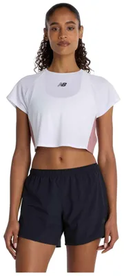 Image de T-shirt New Balance Camiseta New Balance Fast Days manga corta blanco puro mujer pour Femme
