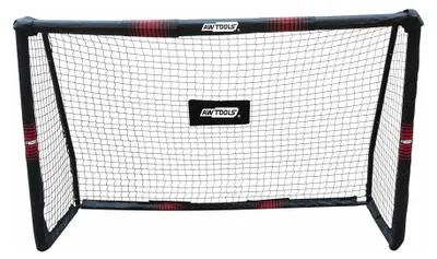 Productafbeelding van AW Tools - Voetbaldoelset, PVC-coating, polyethyleen AW1066 (één maat) (zwart/rood)