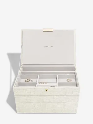 Productafbeelding van STACKERS OATMEAL & LINEN - Sieradendoos - Juwelendoos - Sieradenhouder - Sieraden Organizer
