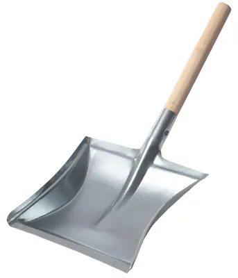 Produktbild von Garronda Kehrschaufel Metall mit kurzem Holzgriff GD-0002 (Silber)
