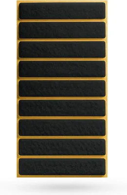 Produktbild von 9 selbstklebende Filzgleiter 15 x 80 x 3 mm in schwarz