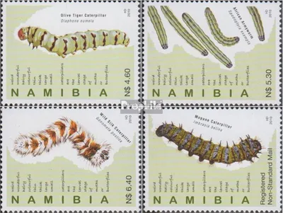 Produktbild von Briefmarken Namibia - Südwestafrika 2010 Mi 1357-1360 (kompl.Ausg.) postfrisch Raupen