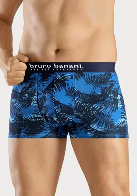 Produktbild von Bruno Banani Boxer Boxershorts für Herren 4 -teilig blau bedruckt/türkis/navy/blau Größe XXL