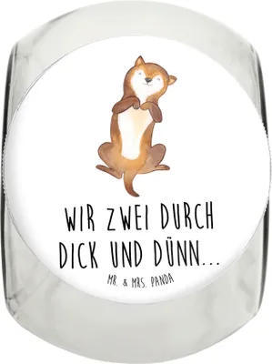 Produktbild von Mr. & Mrs. Panda Dose Hund Streicheln XL 2000ml - Weiß - Geschenk, Dekoglas, Kraulen, Süß, Keksdose, Vorratsglas, Sprüche, glasbehälter, leckerlidose, Hundewelpe, Hunde