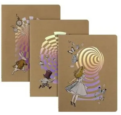 Immagine prodotto di Moleskine Set Di 3 Quaderni Alice Nel Paese Delle Meraviglie Cahier XL A Righe