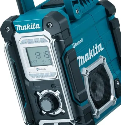 Produktbild von Makita DMR108, Arbeitsort, AM, FM, 87,5 - 108 MHz, 522 - 1.629 kHz, 7 W, Schwarz, Blau