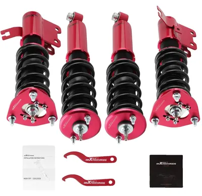 Immagine prodotto di Kit sospensioni filettate, smorzamento della trazione a 24 livelli, regolabile in altezza da 1" a 3", compatibile con la serie Nissan S13