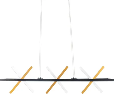 Zdjęcie produktu dla Lampa wisząca LED, metal, złoty, L 100 cm