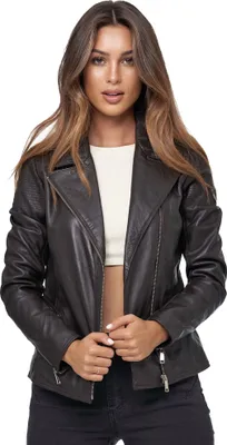 Produktbild von Tazzio Damen Lederjacke F506 Braun L