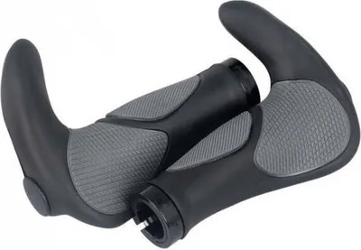 Produktbild von Fahrrad Griff 2x ergonomisch mit Dual Lock in Schwarz