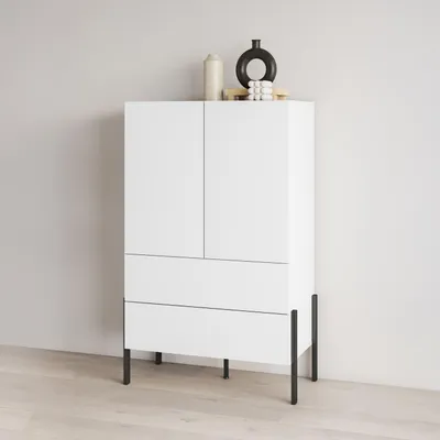 Immagine prodotto di Mobile basso 94 cm ADIS con cassetti - bianco