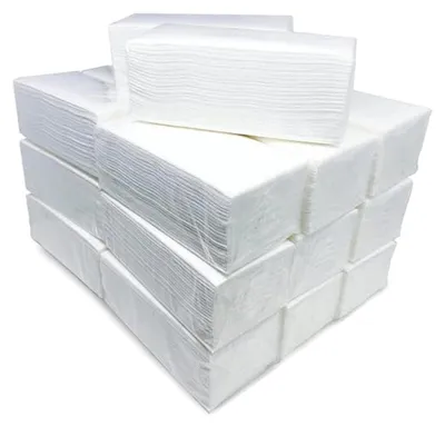 Produktbild von Premium Papierhandtücher 4000 Stück - ZZ-Falz Falthandtücher weiß 2-lagig