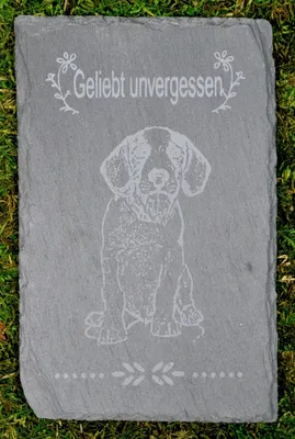 Produktbild von Tiergrabstein Grabstein Trauerstein Tiergrabstein Gedenkstein Naturstein Hund