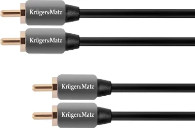 Image de Câble 2 x RCA - 2x RCA 1 m Kruger&Matz