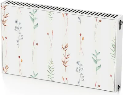 Produktbild von Dekorative Blumen – Magnetische Heizkörperabdeckung – 100x60 cm – Magnet Heizkörperabdeckung – 3D Würfel – Heizkörperverkleidung – Magnetische Wandverkleidung – Wetterfest