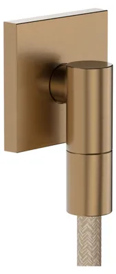 Wandaansluiting douche met terugslagklep, gebürstetes Bronze, 1 Stück