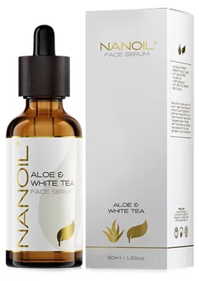Produktbild von Nanoil – Gesichtsserum mit Aloe Vera und Weißem Tee – 50 ml