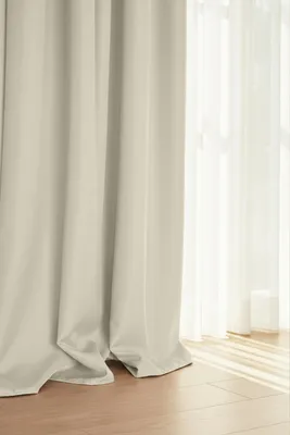 Immagine prodotto di Tenda pronta VIVA 140x175 cm in beige chiaro con nastro, semioscurante, poliestere