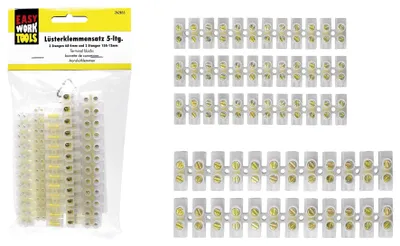 Immagine prodotto di EASY WORK Lüsterklemmensatz 5-teilig. 12 Stück Verkaufseinheit 262855 4303391445730