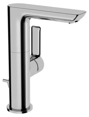 Imagen del producto de Grifo para lavabo Hansa LIGNA 5530, juego de fijación, alcance de 116 mm, cromo, 1 unidad.