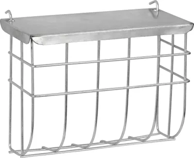 Produktbild von Kerbl-Metall-Heu-Rack mit Deckel 25 x 9 x 17 cm [82858]