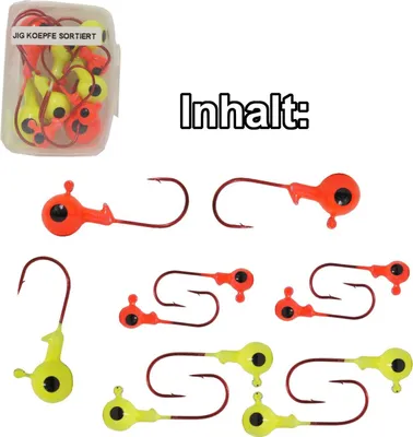Produktbild von 11 Jigköpfe Bleiköpfe für Gummifische