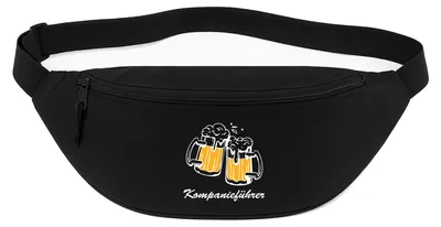 Produktbild von Huuraa Bauchtasche Kompanieführer Schützenfest 2,5 Liter Black Polyester Crossbody Bag Geschenkidee