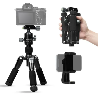 Productafbeelding van Mini statief camera 51,5 cm, lichtgewicht bureaustatief met 360° kogelkop