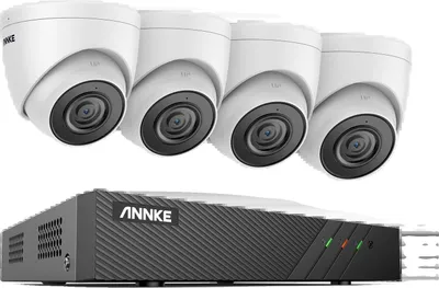 Image de Système de caméra de sécurité, résolution 5MP, compression H265+, prise en charge de 8 canaux, caméra Turret 4CH, aucune