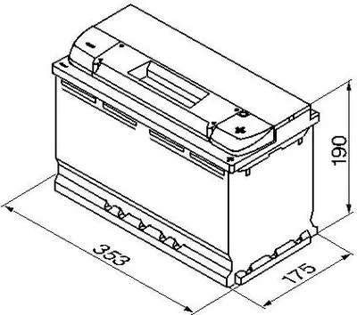 Obrázek produktu pro Bosch S4, 95 Ah, 12 V, 800 A, Auto, B13, Modrá, Bílá