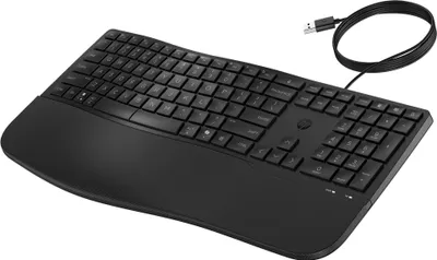Produktbild von HP 485 Comfort USB-Tastatur, Vollformat, 23 progr. Tasten, Schwarz