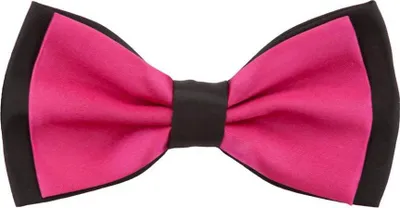 Produktbild von Oblique Unique Fliege Schleife Hochzeit Anzug Smoking - schwarz-pink