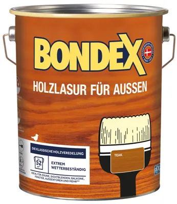 Produktbild von Bondex Holzlasur für Außen 4 L teak
