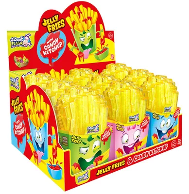 Produktbild von Sweet Flash Jelly Fries & Candy Ketchup 12x40g