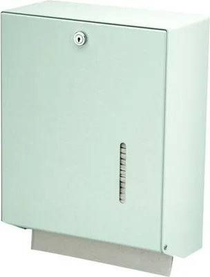 MediQo-line Großer abschließbarer Papierhandtuchspender aus Aluminium oder Edelstahl zur Wandmontage MediQo-line 8175,8180,8085