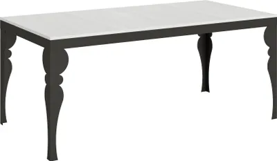Produktbild von Ausziehbarer Tisch 90x180/284 cm Paxon Evolution Gestell Weiß Esche Anthrazit