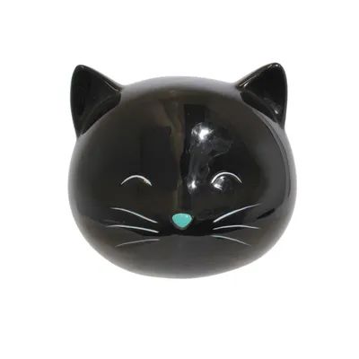 Produktbild von Keramik-Spardose Katze schwarz