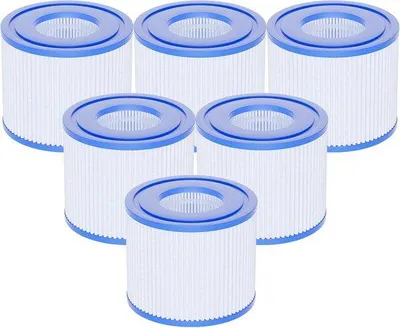 Produktbild von Schwimmbeckenfilter Typ S1 für PureSpa 11692 und 29001E - 107 x 71 mm, 6 Stück