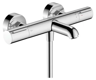 Zdjęcie produktu dla hansgrohe Ecostat element termostatu wannowego, występ 177 mm, natynkowy, 2 odbiorniki, 13347000