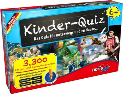 Produktbild von Noris Kinderquiz für schlaue Kids ab 6 Jahren für 1-6 Spieler