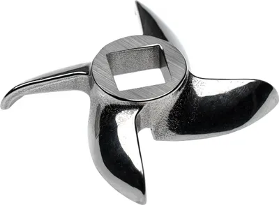 Produktbild von vhbw Sichelmesser Gr. 12 für Fleischwolf - Messer, 12,2 x 12,2 mm Vierkant, Edelstahl