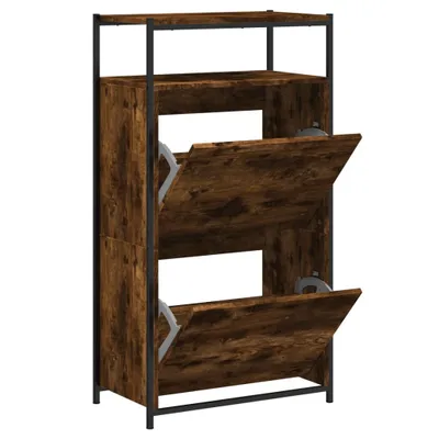 Obrázok produktu pre vidaXL Skriňa na topánky dymový dub 60x34x112 cm materiál na báze dreva