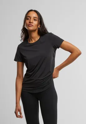 Produktbild von Urban Classics Kurzarm-T-Shirt für Frauen Shacive schwarz L