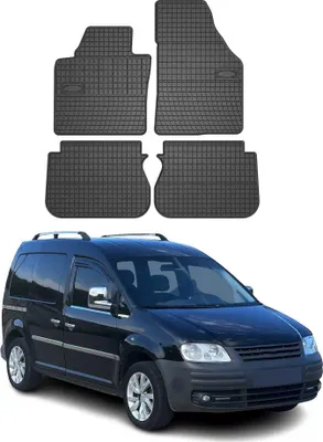 Produktbild von 2003-2020 VW Caddy Fußmatten Gummi Schwarz 4 tlg