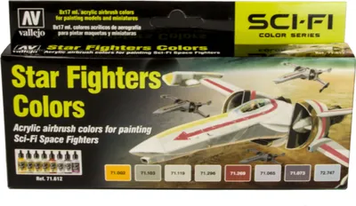 Vallejo Model Air Set 8x 17ml Star Fighters Colors 17ml 71612