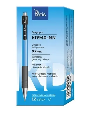 Produktbild von Kugelschreiber mit blauem Gehäuse, 0,7 mm, 12 Stück