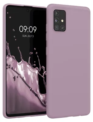 Produktbild von kwmobile Handyhülle für Samsung Galaxy A51 Hülle - TPU Case - Kabelloses Laden - Schutzhülle Cover in Nude Lilac