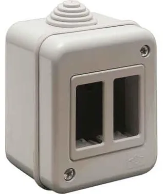 Imagen del producto de Caja de pared para dispositivos IP40, con capacidad para 3 elementos