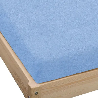 Produktbild von KZ Spannbettlaken Frottee 90x200 cm Hellblau Dick